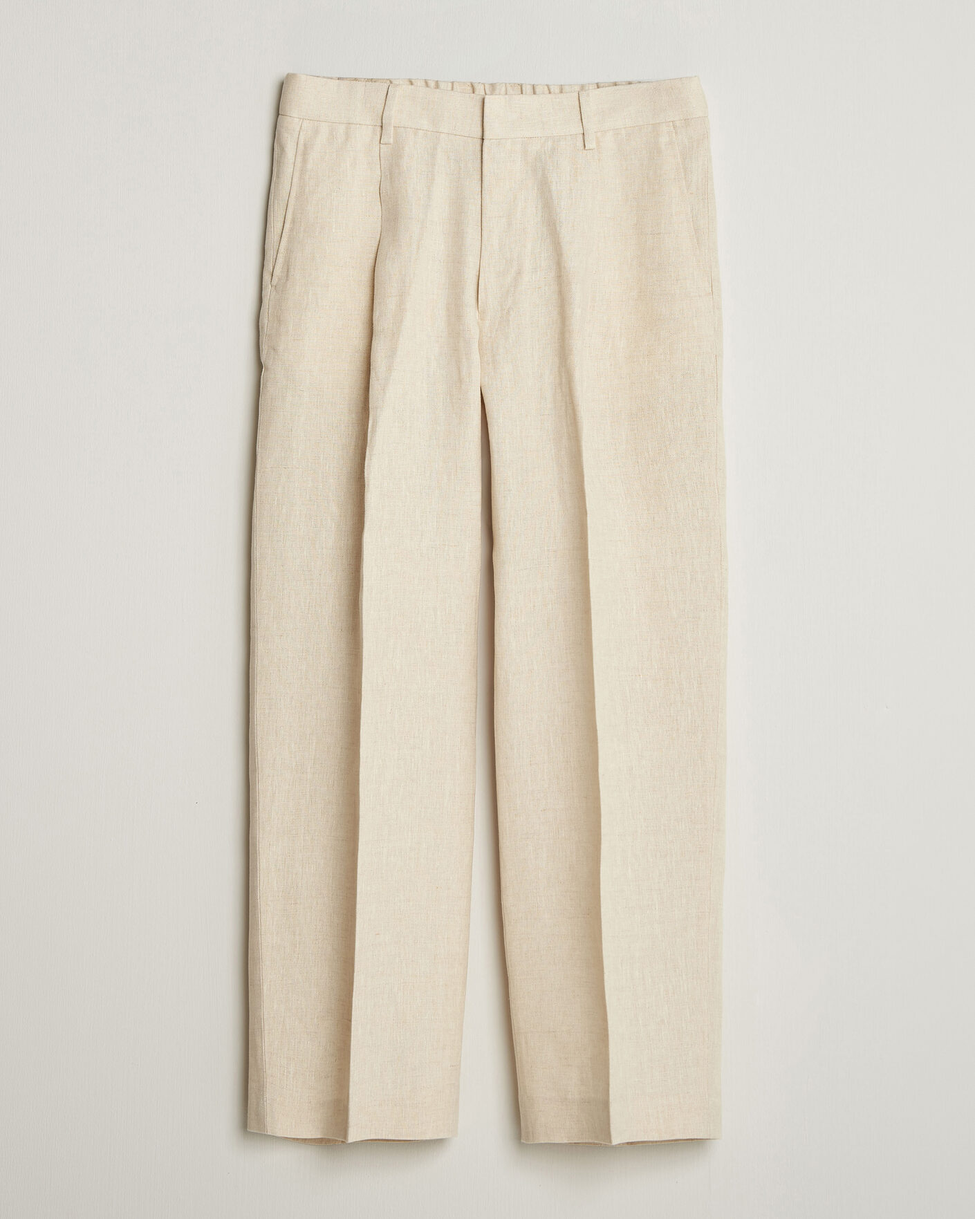 Heren | Broeken | NN07 | Kay Relaxed Fit Linen Trousers Oat