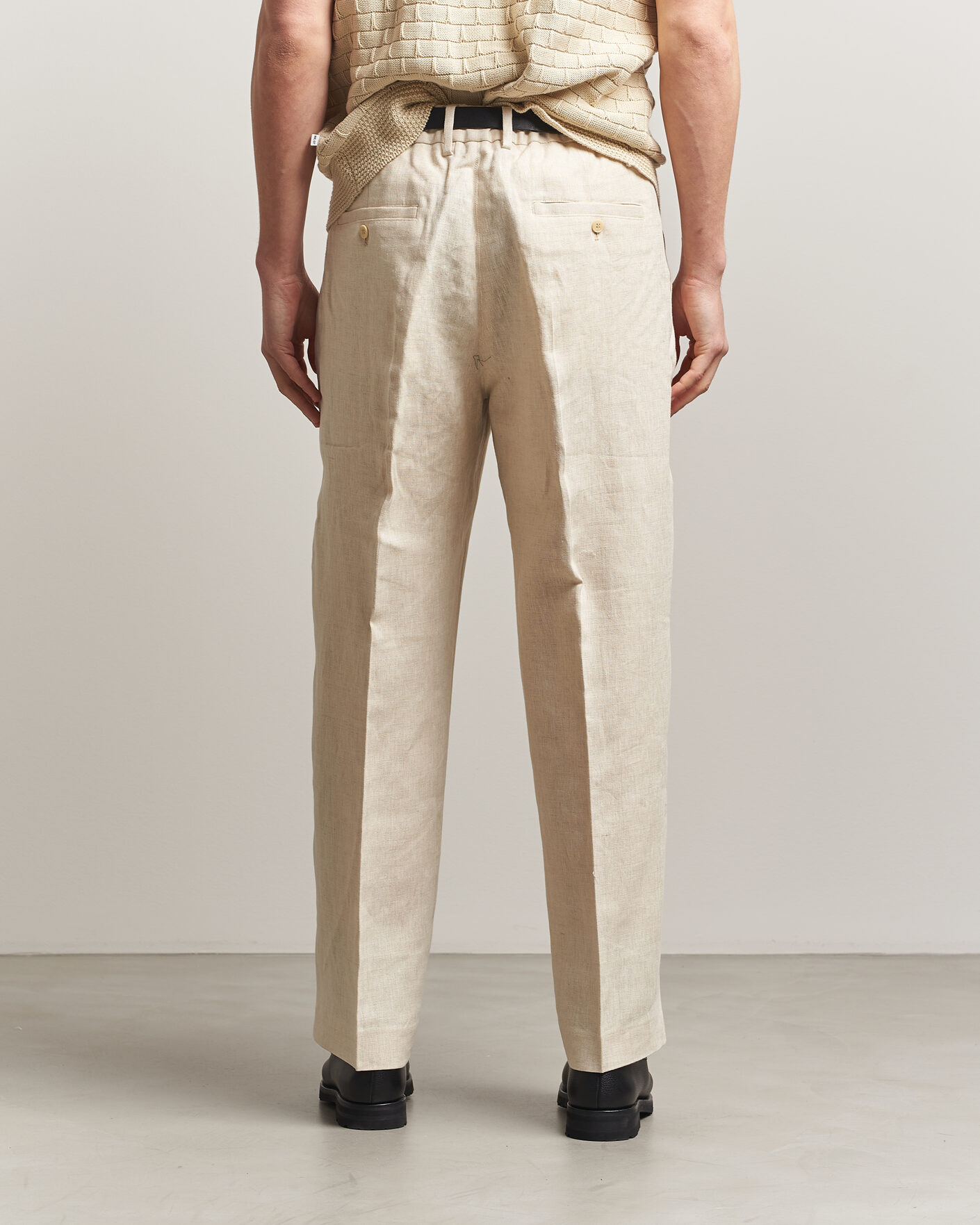 Heren | Broeken | NN07 | Kay Relaxed Fit Linen Trousers Oat
