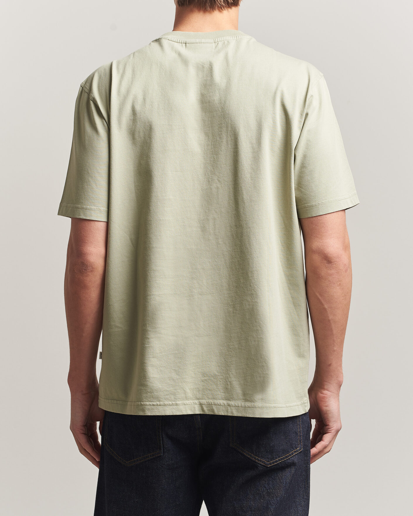 Heren | T-shirts | NN07 | Adam Crew Neck T-Shirt Sage Green