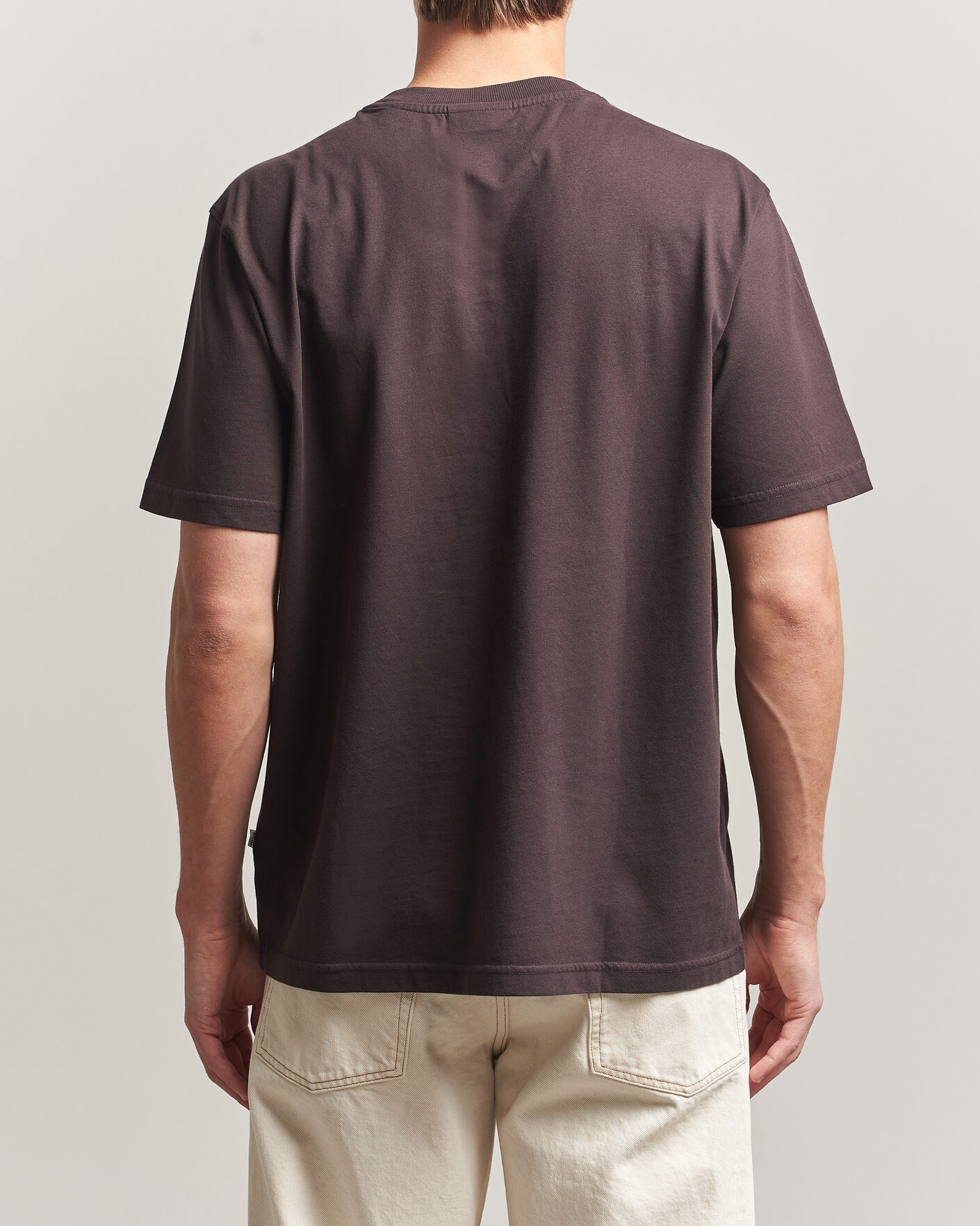 Heren | T-shirts | NN07 | Adam Crew Neck T-Shirt Dusky Port