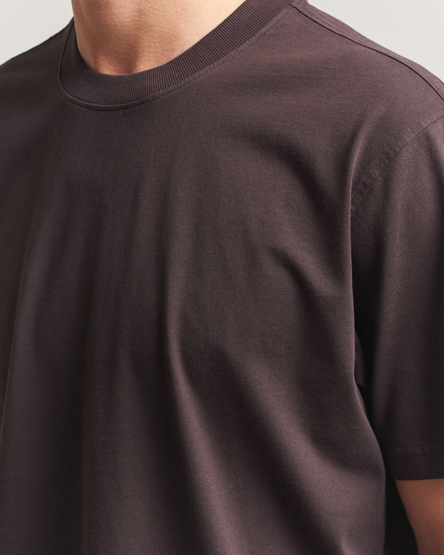 Heren | T-shirts | NN07 | Adam Crew Neck T-Shirt Dusky Port