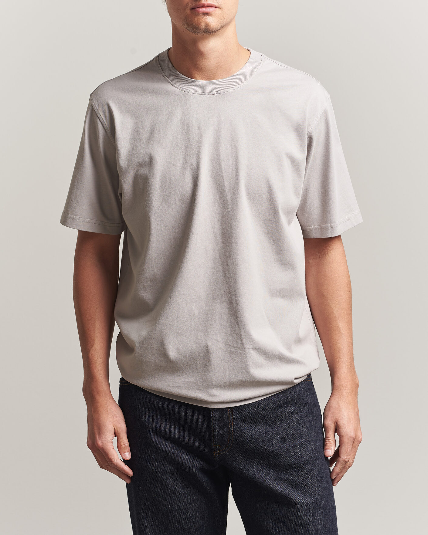 Heren | T-shirts | NN07 | Adam Crew Neck T-Shirt Moon Dust