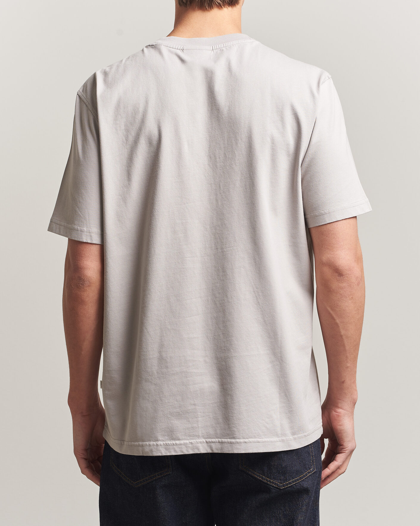 Heren | T-shirts | NN07 | Adam Crew Neck T-Shirt Moon Dust