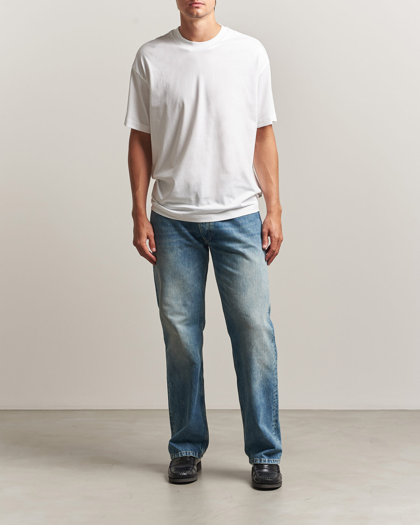 Heren | T-shirts | NN07 | Lionel Suvin Cotton Crew Neck T-Shirt White