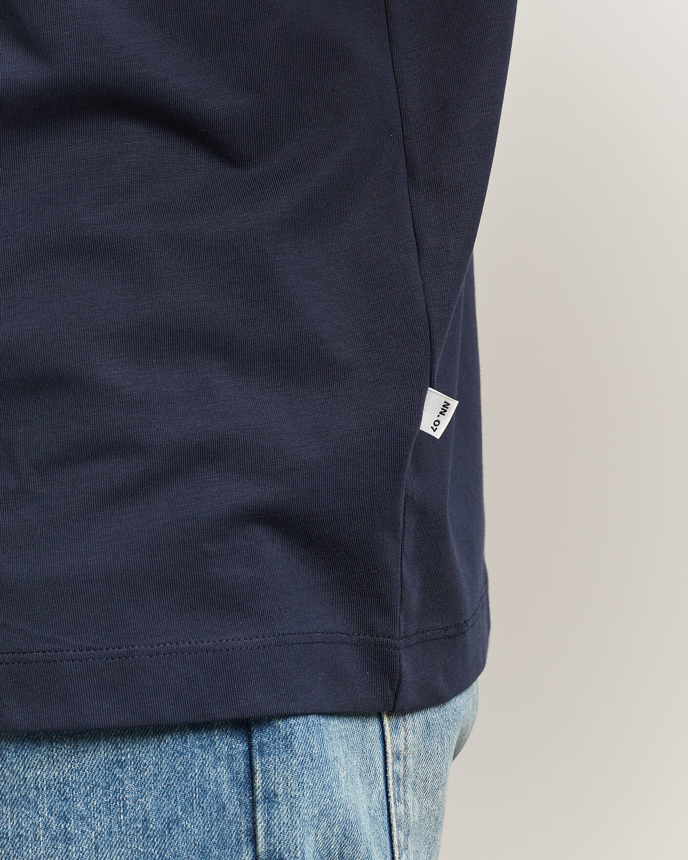 Heren | T-shirts | NN07 | Lionel Suvin Cotton Crew Neck T-Shirt Navy Blue