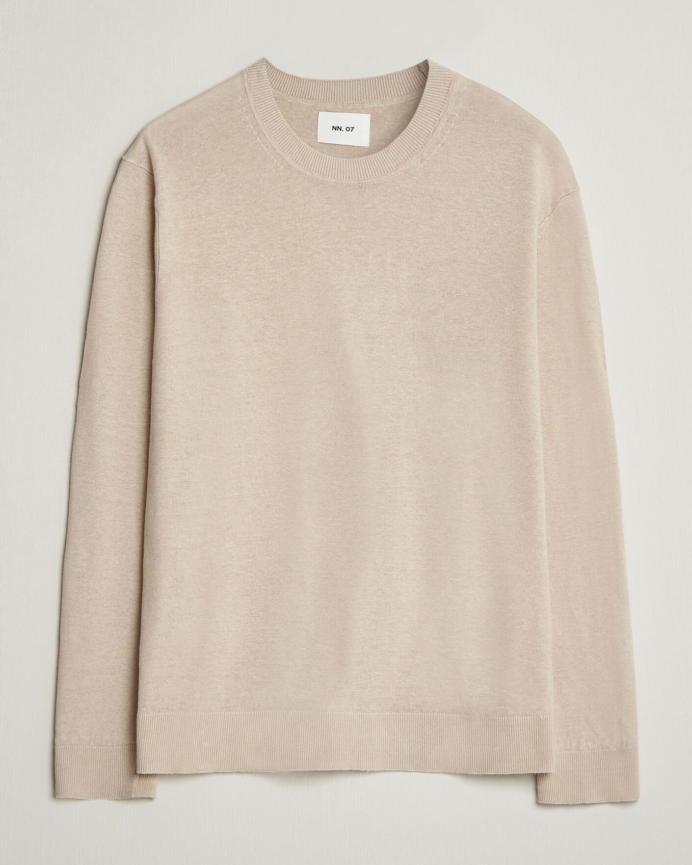 Heren | Truien | NN07 | Ted Linen Knitted Sweater Oat