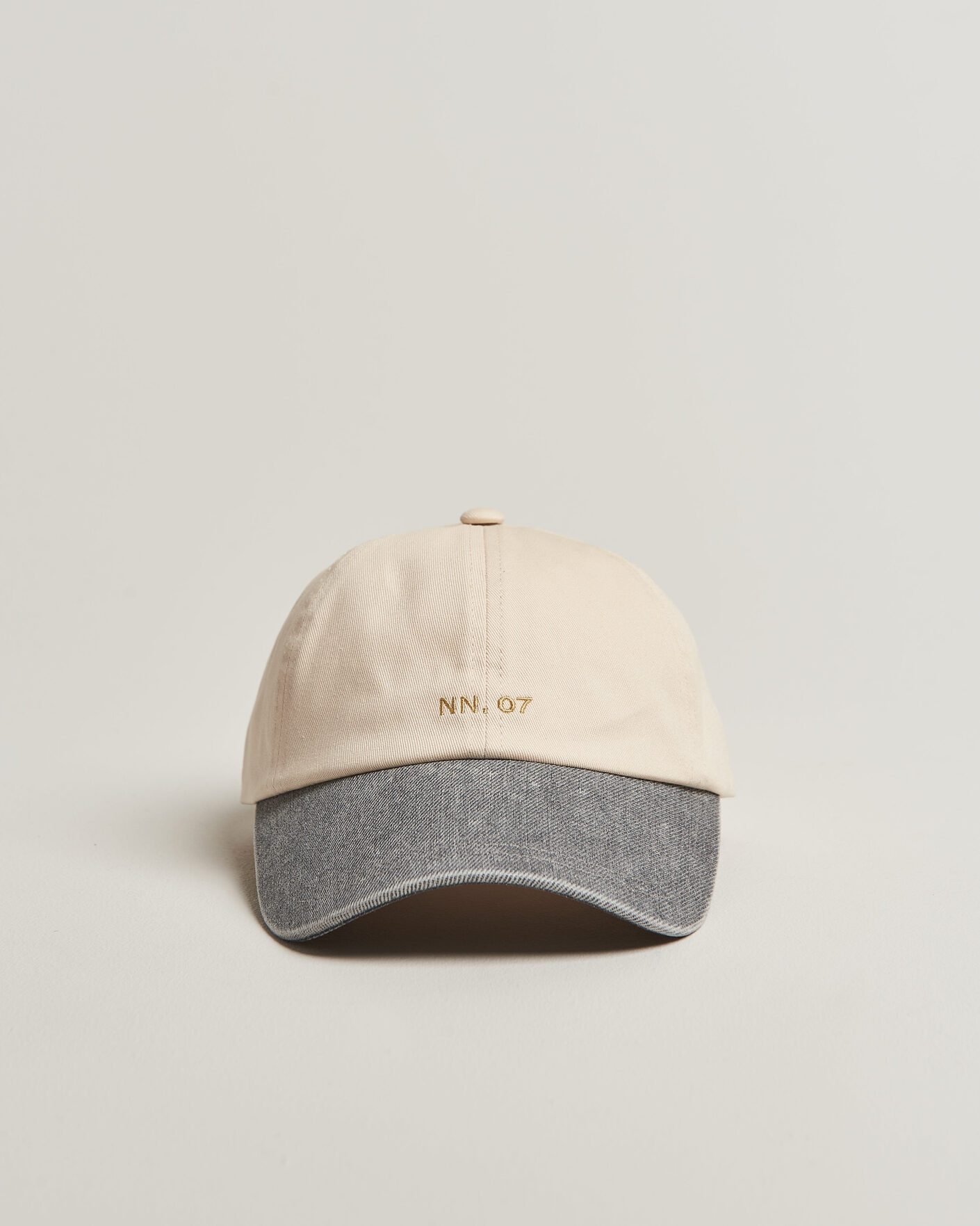 Heren | NN07 Logo Cap Grey Denim | NN07 | Logo Cap Grey Denim