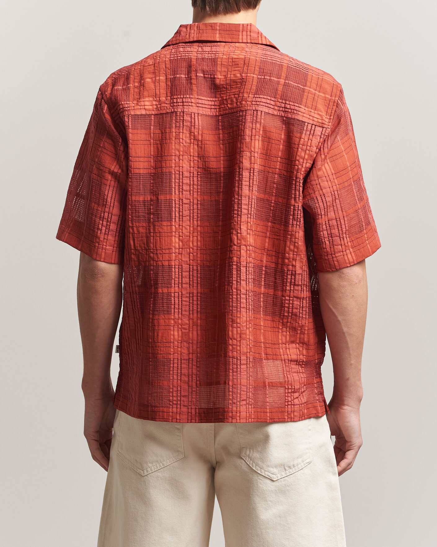 Heren | Overhemden | NN07 | Ben Short Sleeve Shirt Sienna Heat