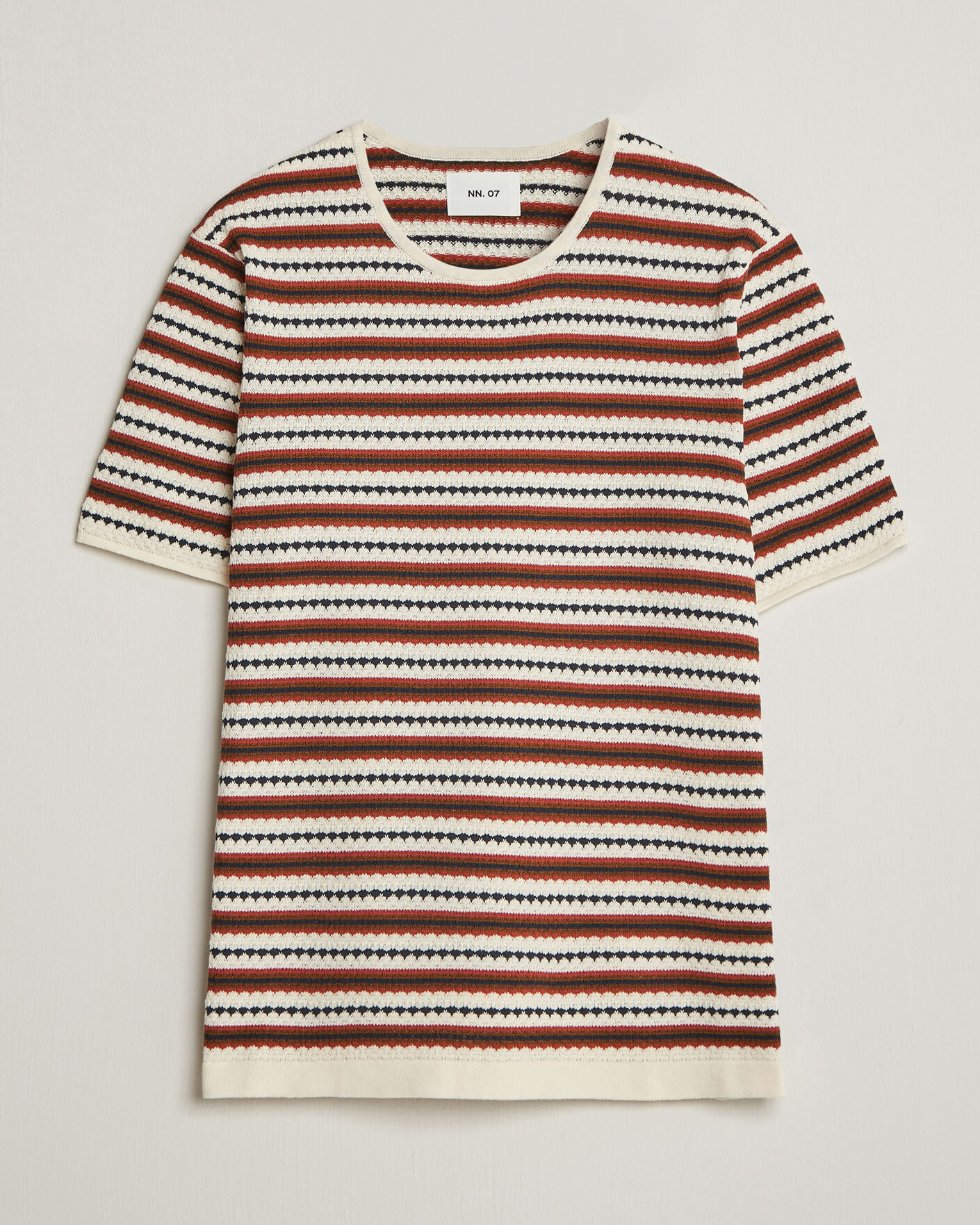 Heren | T-shirts | NN07 | Bari Knitted Striped T-Shirt Multi