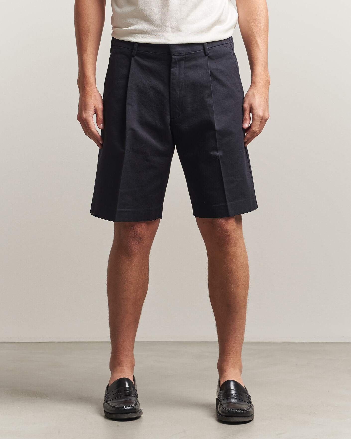 Heren | Korte broek | NN07 | Kay Relaxed Fit Cotton Drawstring Shorts Navy Blue