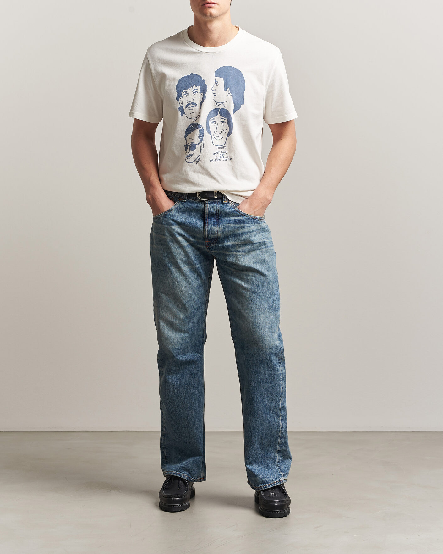 Heren | Broeken | Nudie Jeans | Regular Alf Jeans Silver Tracks