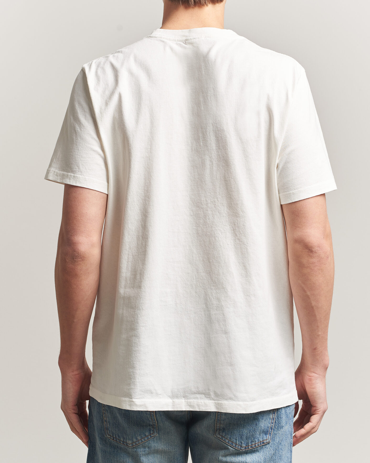Heren | T-shirts | Nudie Jeans | Roy Fab Four T-Shirt Chalk White