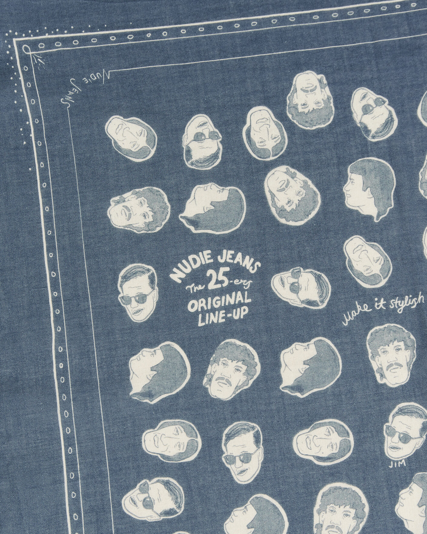 Heren | Sjaals | Nudie Jeans | Ingrid OG Line-Up Bandana Blue