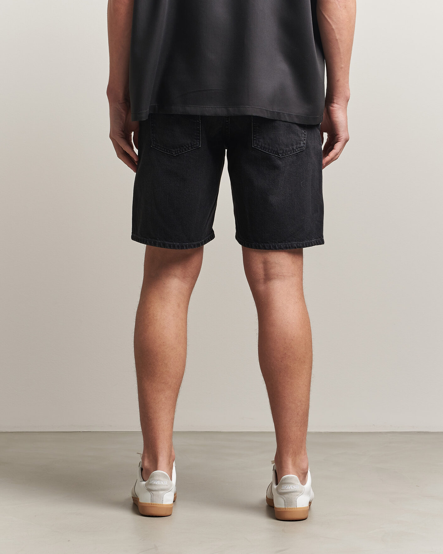 Heren | Korte broek | Nudie Jeans | Seth Denim Shorts Dune Black