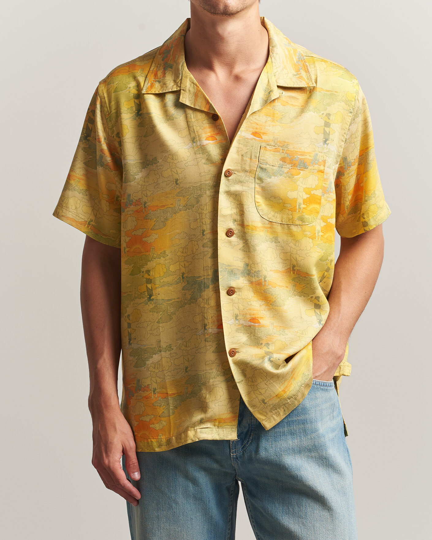Heren | Overhemden | Nudie Jeans | Arvid Hawaii Shirt Drift Away