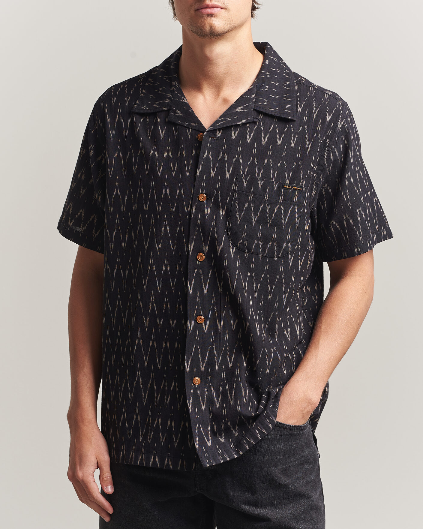 Heren | Overhemden | Nudie Jeans | Arvid Hawaii Shirt Ikat Multi