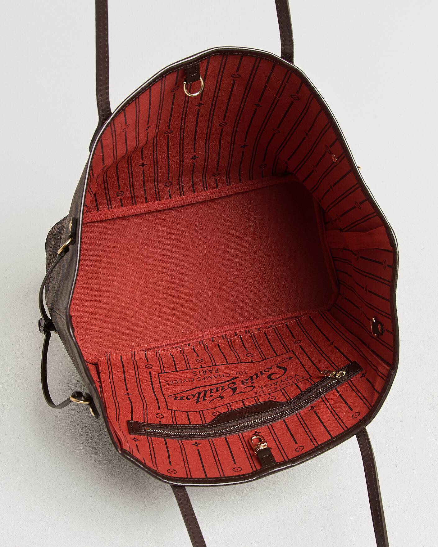 Heren | Pre-Owned & Vintage Bags | Louis Vuitton Pre-Owned | Neverfull MM Damier Ebene