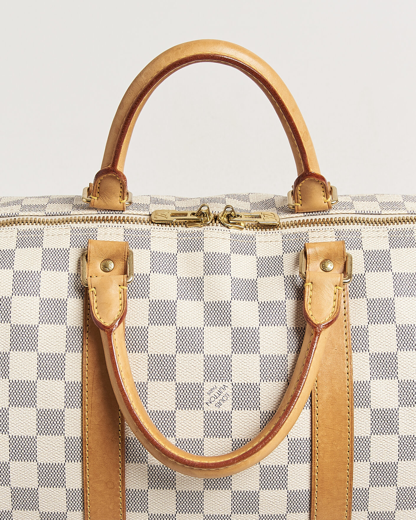 Heren | Pre-Owned & Vintage Bags | Louis Vuitton Pre-Owned | Keepall 50 Damier Azur