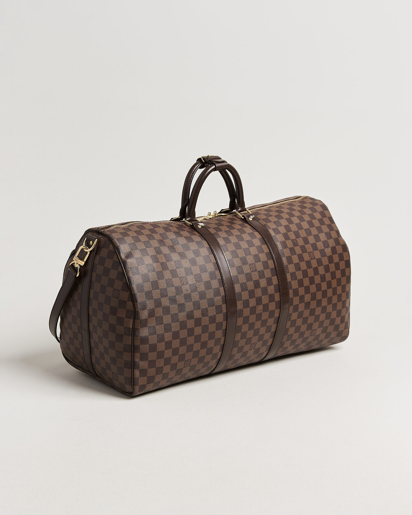 Heren | Pre-Owned & Vintage Bags | Louis Vuitton Pre-Owned | Keepall 55 Bandouliére Damier Ebene