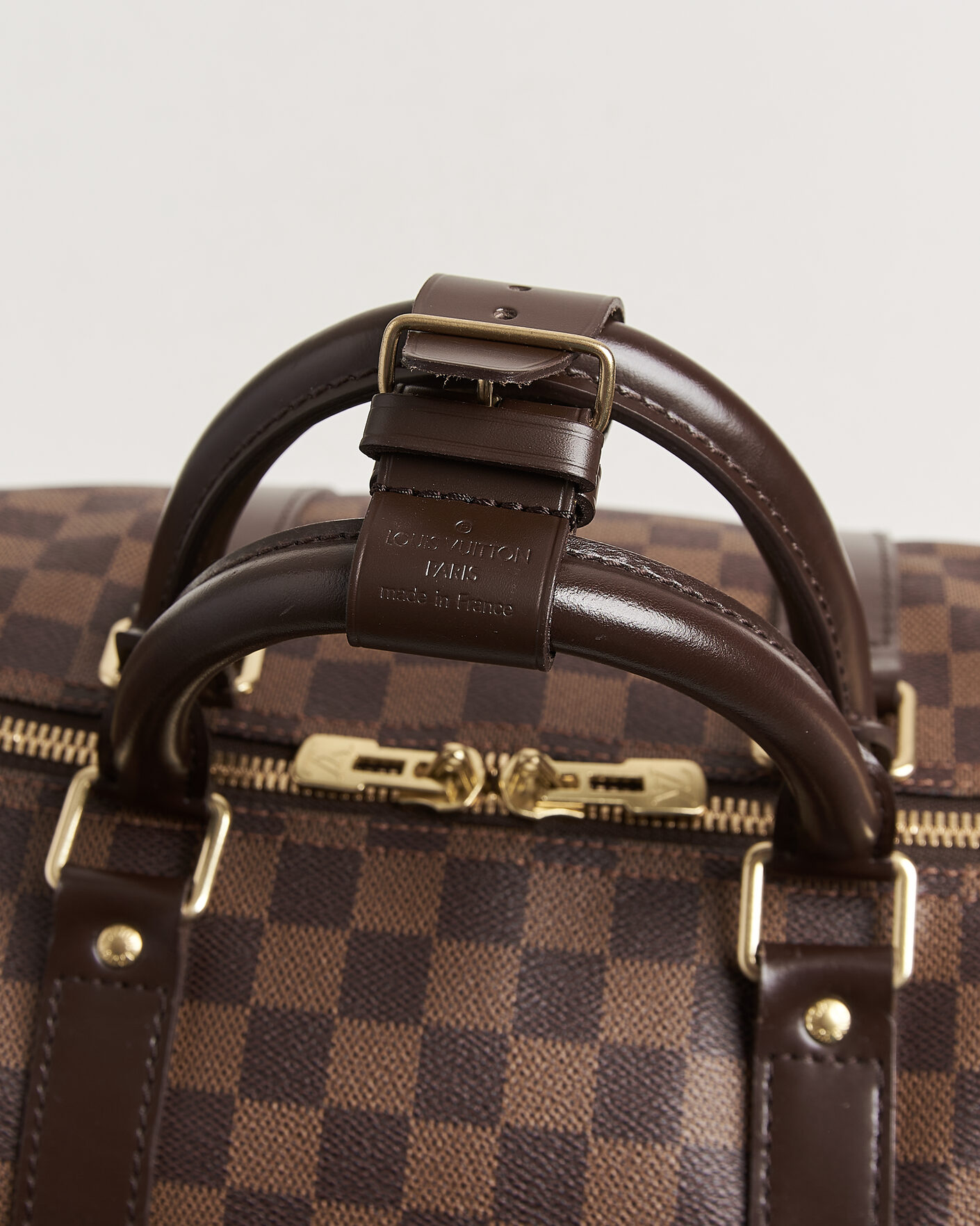 Heren | Pre-Owned & Vintage Bags | Louis Vuitton Pre-Owned | Keepall 55 Bandouliére Damier Ebene