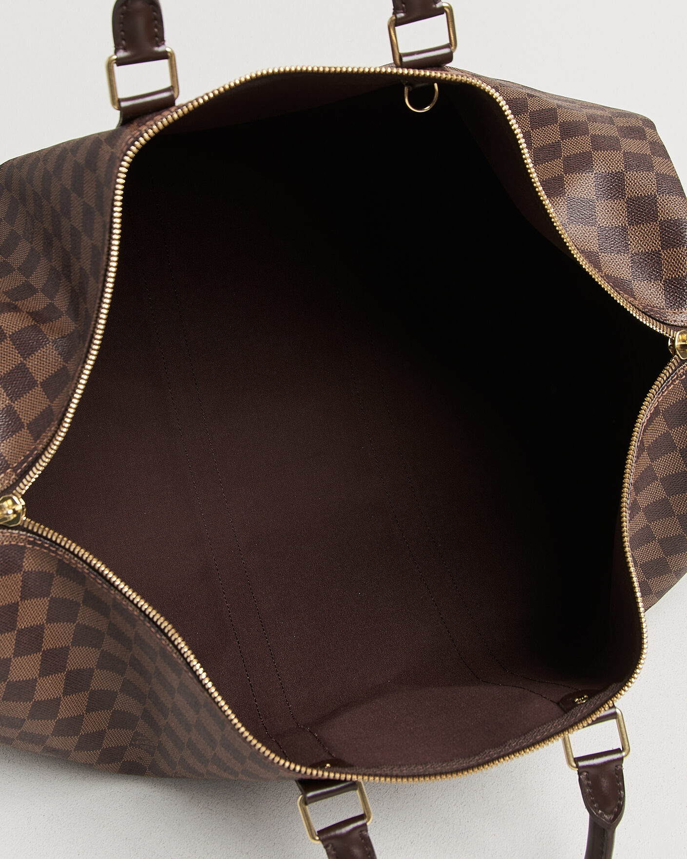 Heren | Pre-Owned & Vintage Bags | Louis Vuitton Pre-Owned | Keepall 55 Bandouliére Damier Ebene
