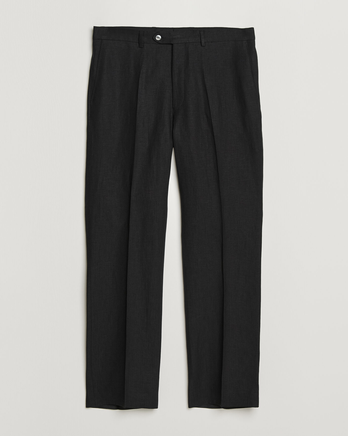 Heren | Broeken | Oscar Jacobson | Dell S Linen Trousers Black