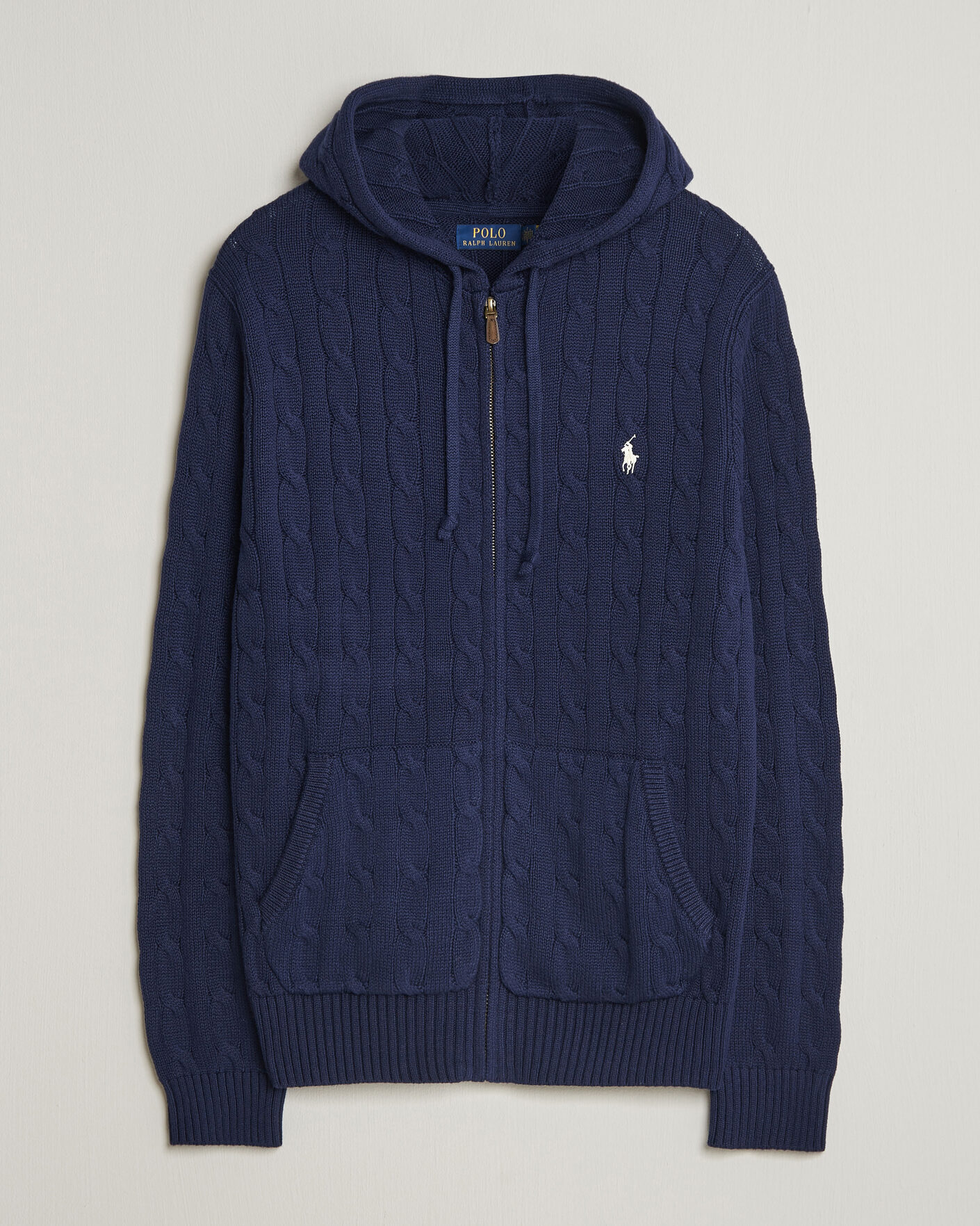 Heren | Truien | Polo Ralph Lauren | Knitted Full Zip Sweater Bright Navy
