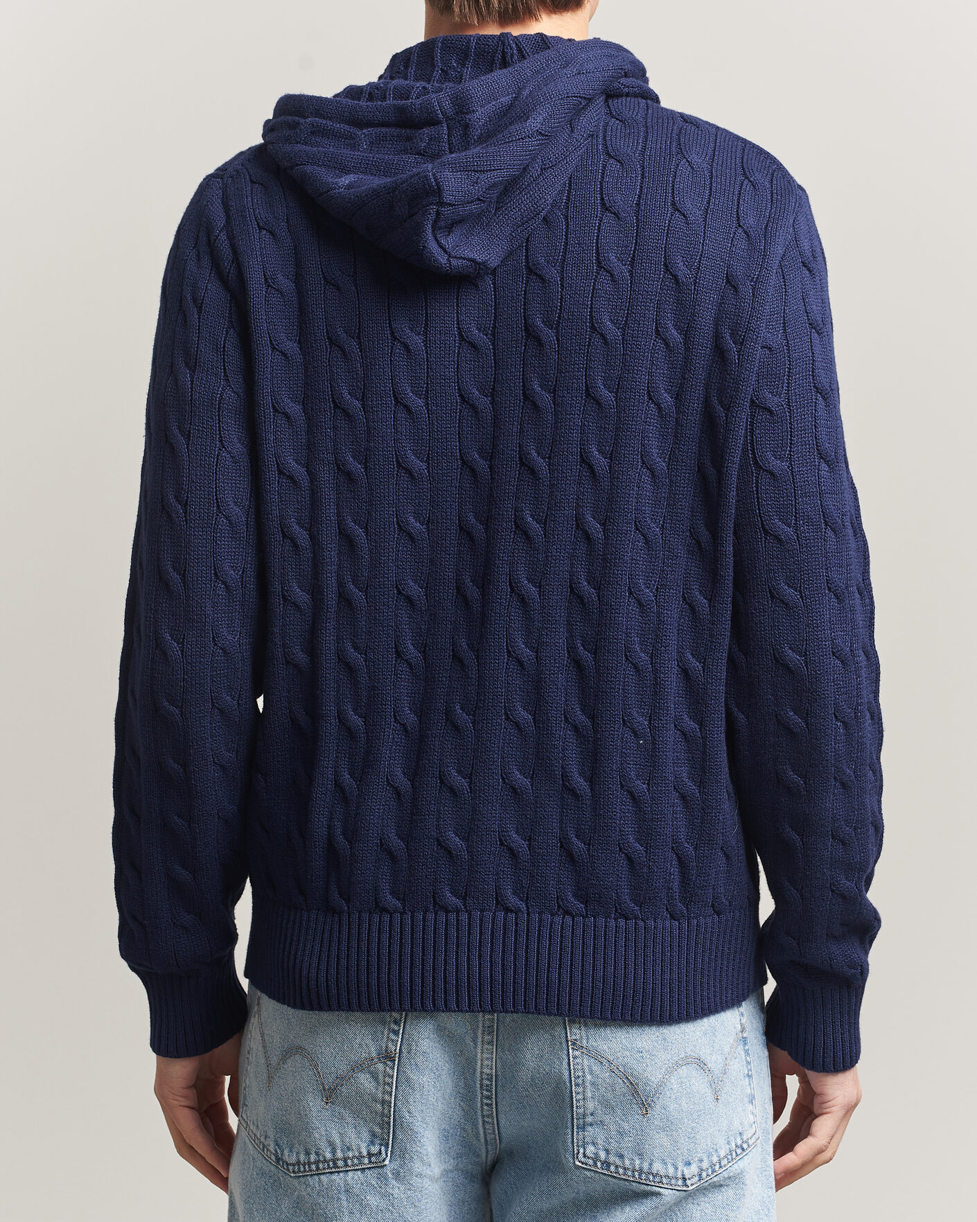 Heren | Truien | Polo Ralph Lauren | Knitted Full Zip Sweater Bright Navy