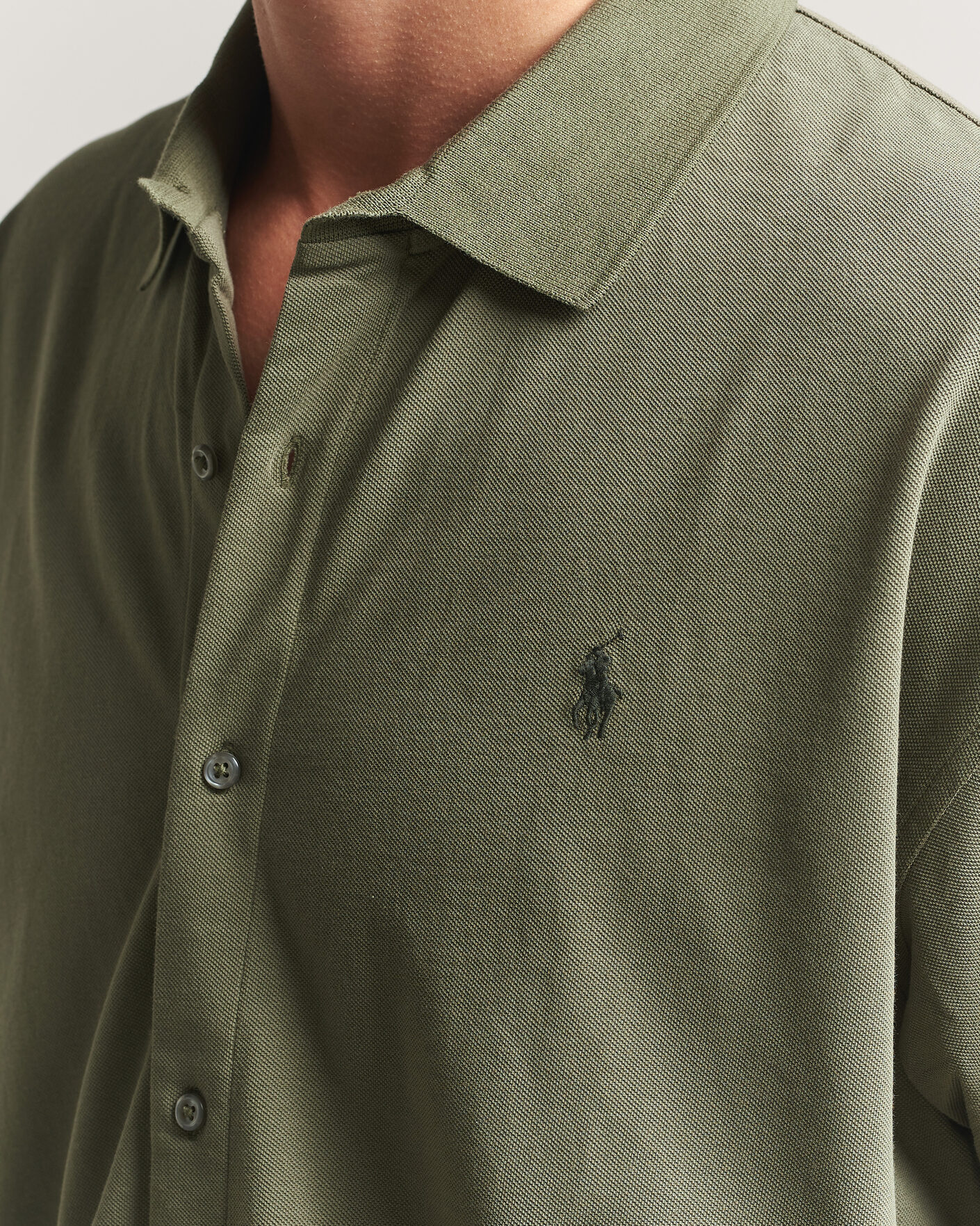 Heren | Polo's | Polo Ralph Lauren | Buttoned Polo Cruise Olive