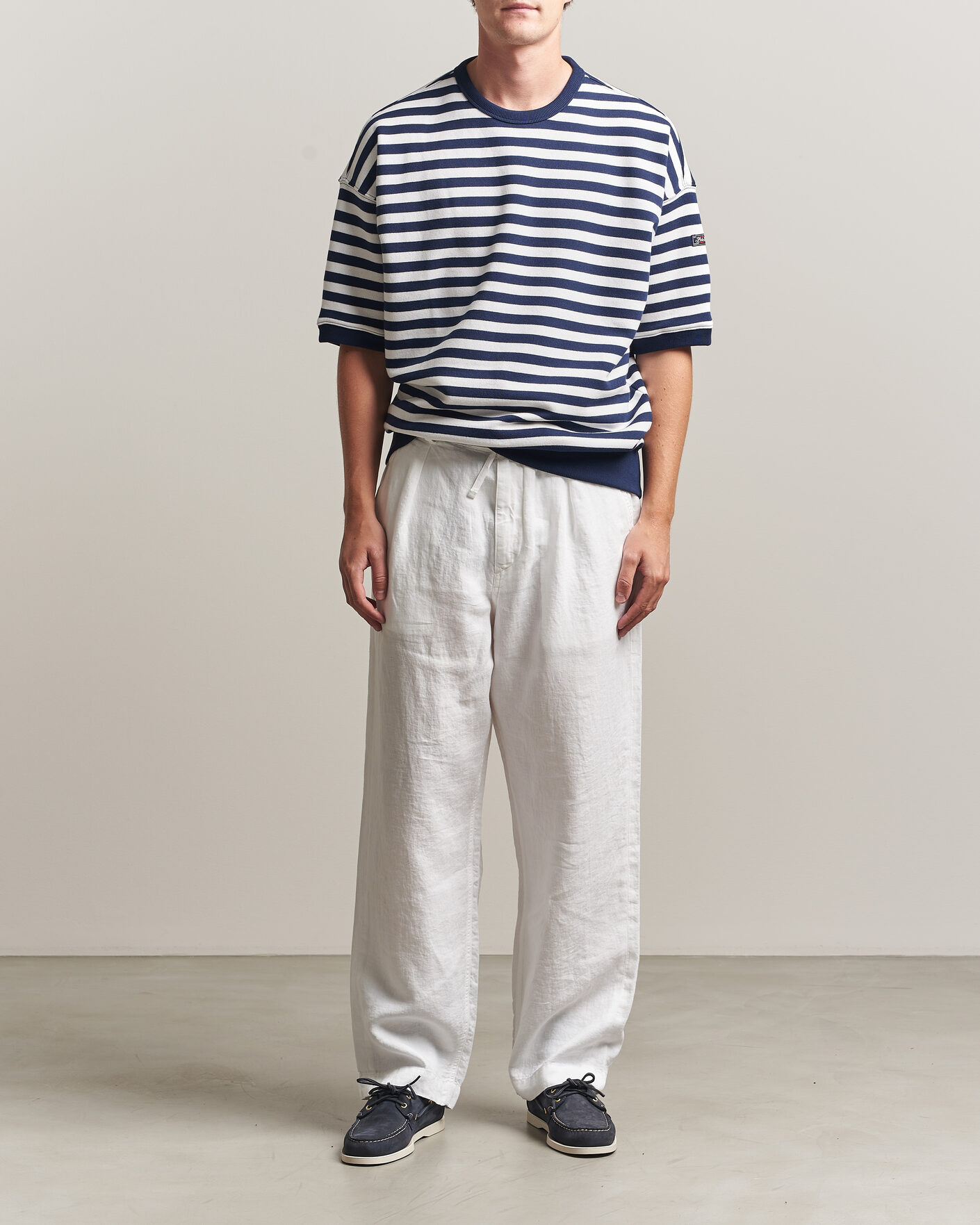 Heren | Broeken | Polo Ralph Lauren | Easy Fit Pleated Trousers Ceramic White