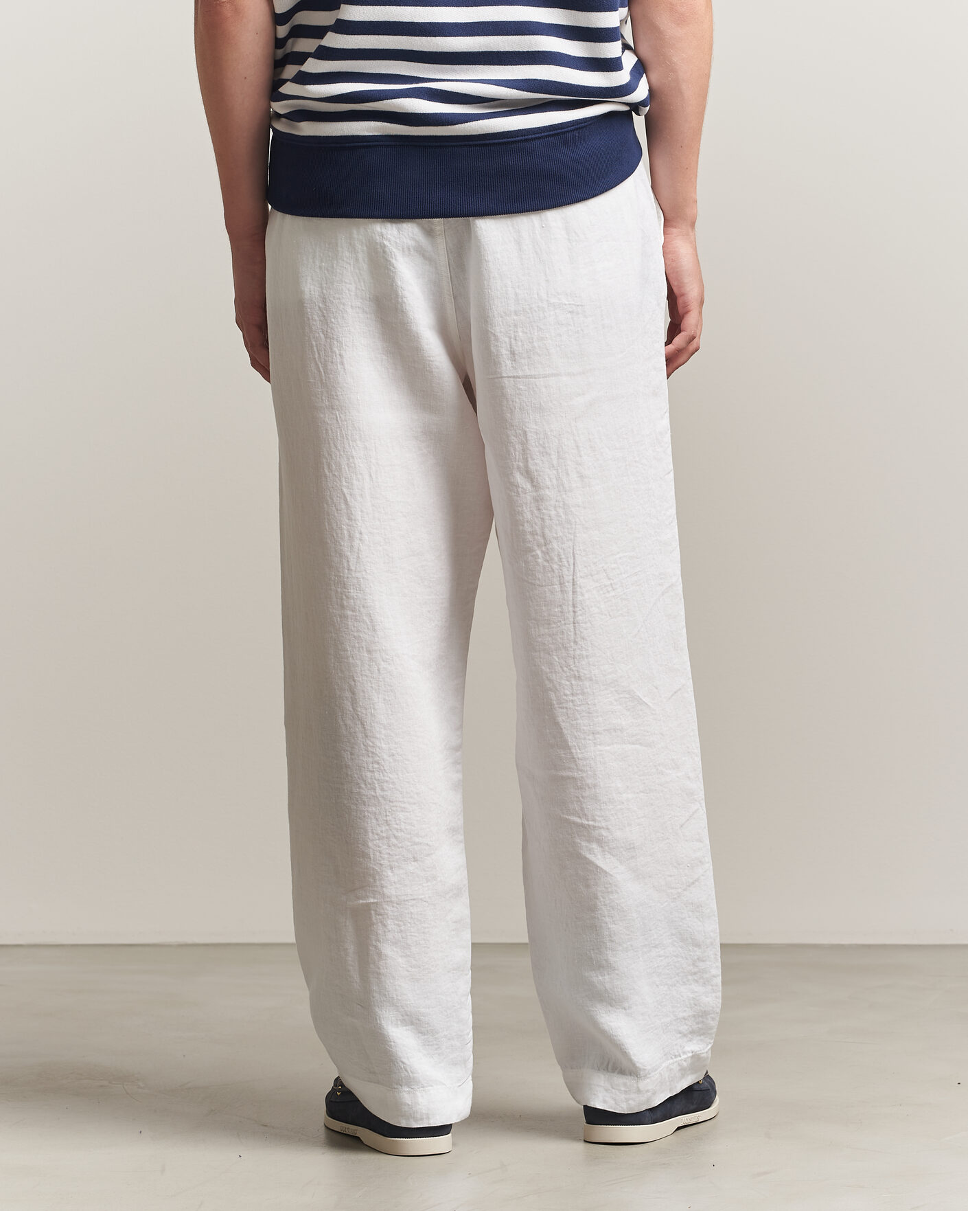 Heren | Broeken | Polo Ralph Lauren | Easy Fit Pleated Trousers Ceramic White