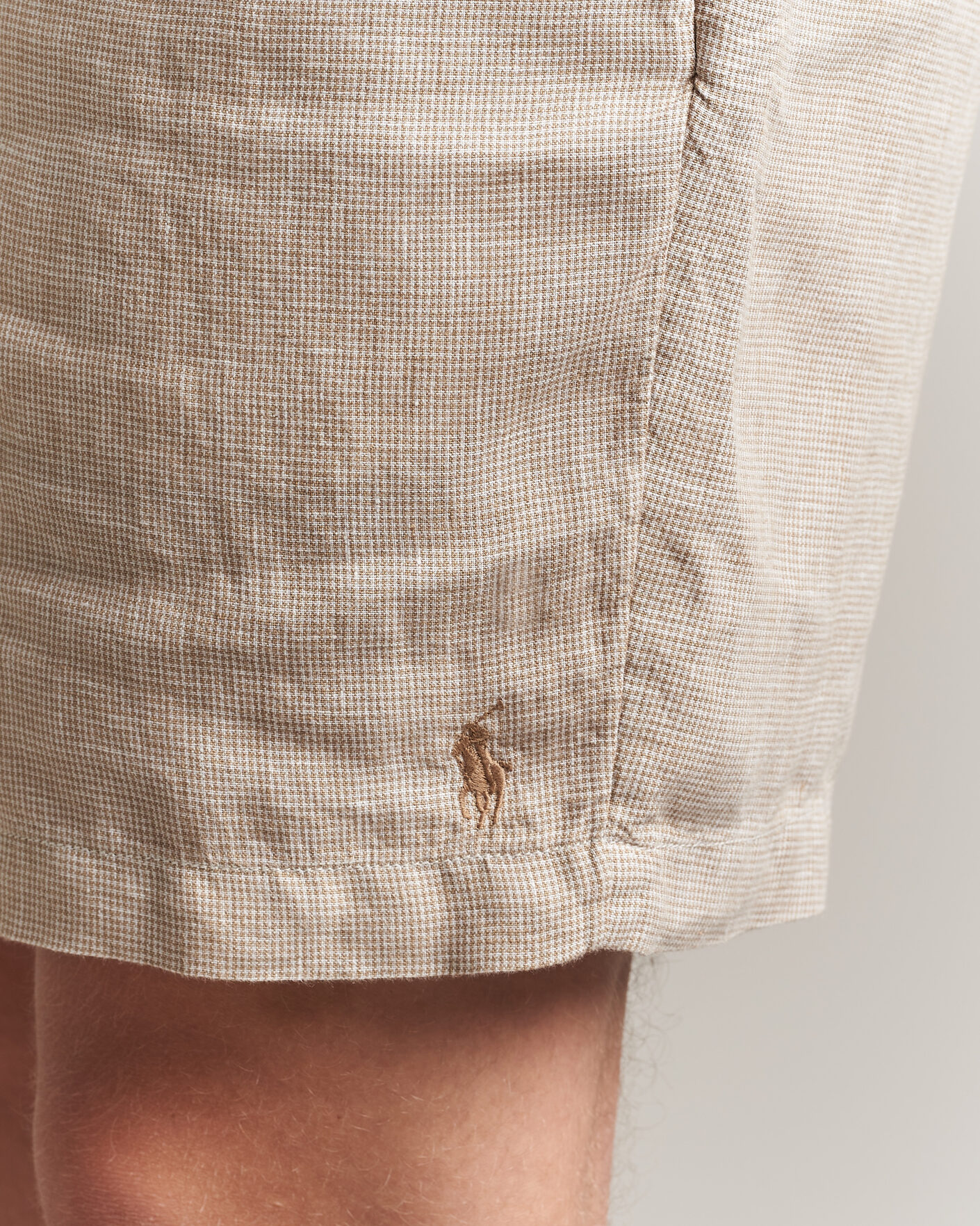 Heren | Korte broek | Polo Ralph Lauren | Woven Linen Shorts Coastal Beige White