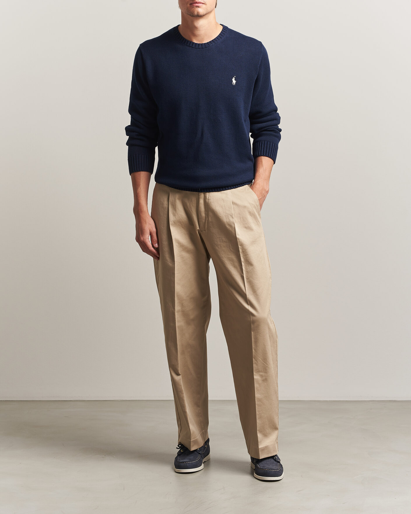 Heren | Truien | Polo Ralph Lauren | Cotton Crew Neck Sweater Hunter Navy
