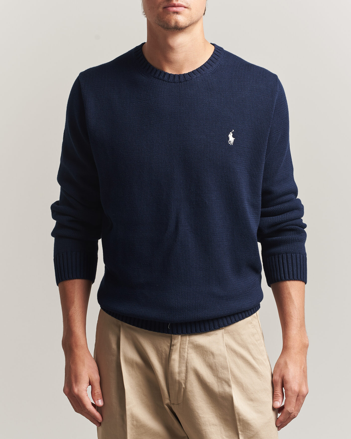 Heren | Truien | Polo Ralph Lauren | Cotton Crew Neck Sweater Hunter Navy