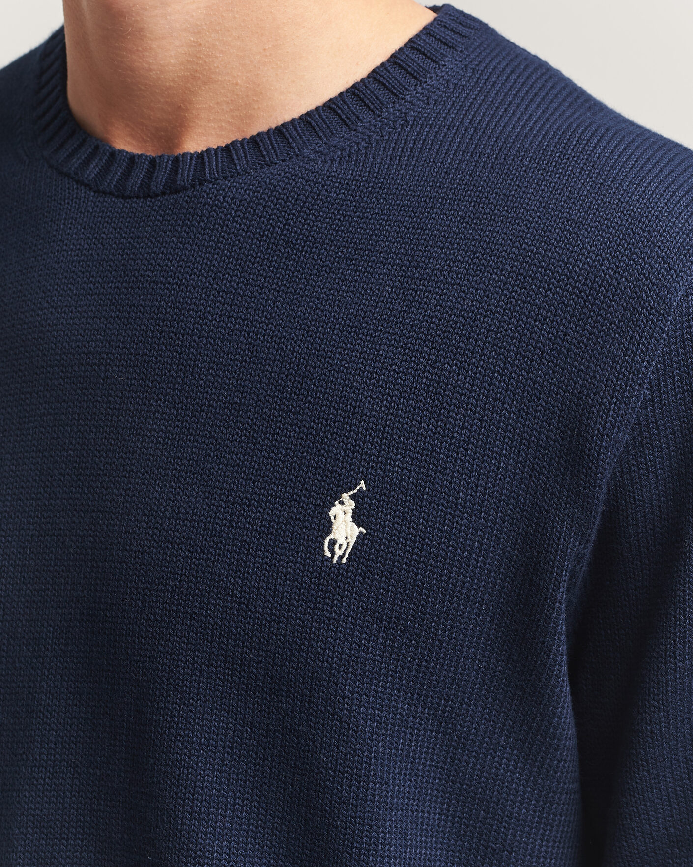 Heren | Truien | Polo Ralph Lauren | Cotton Crew Neck Sweater Hunter Navy