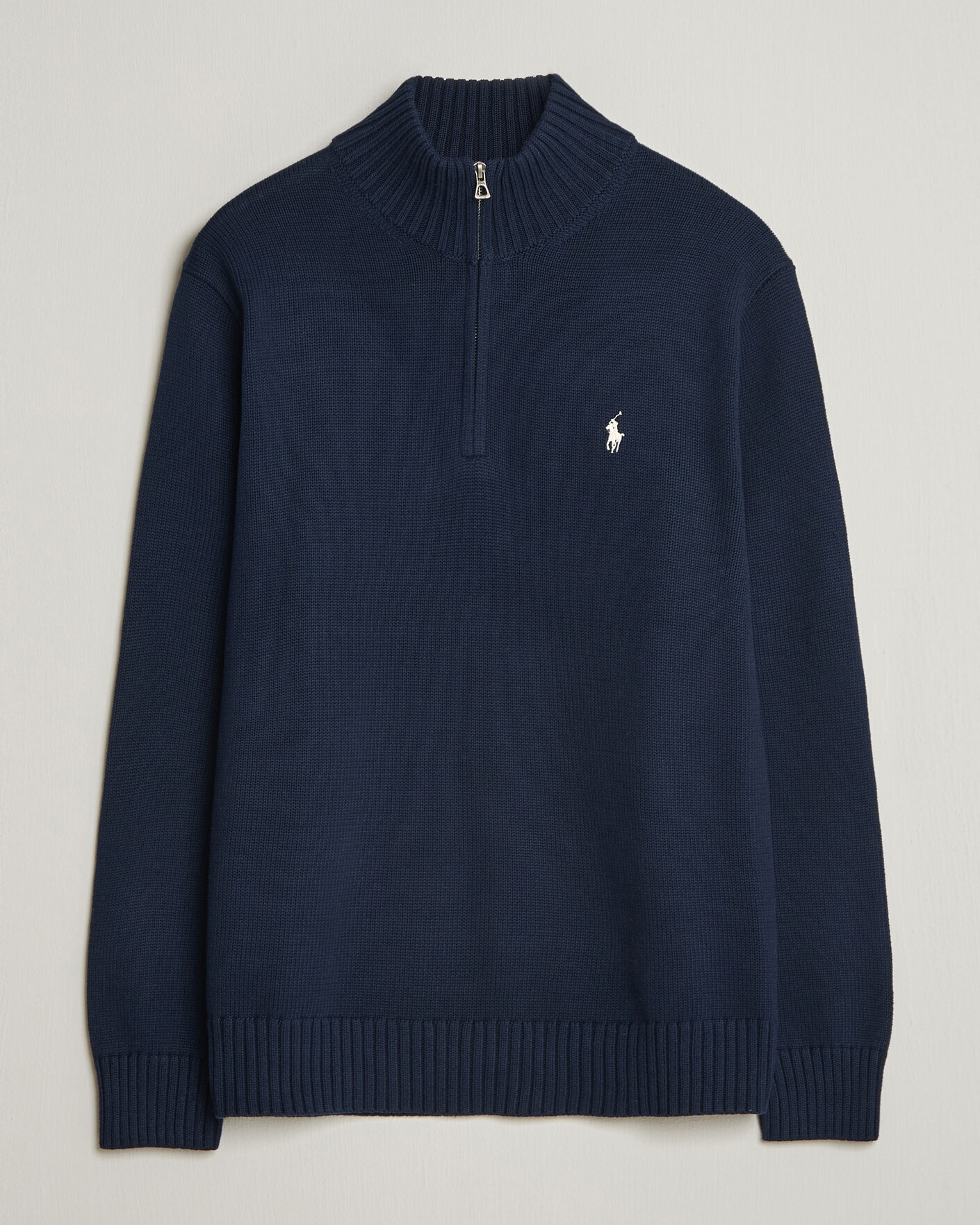Heren | Truien | Polo Ralph Lauren | Cotton Crew Neck Half-Zip Hunter Navy