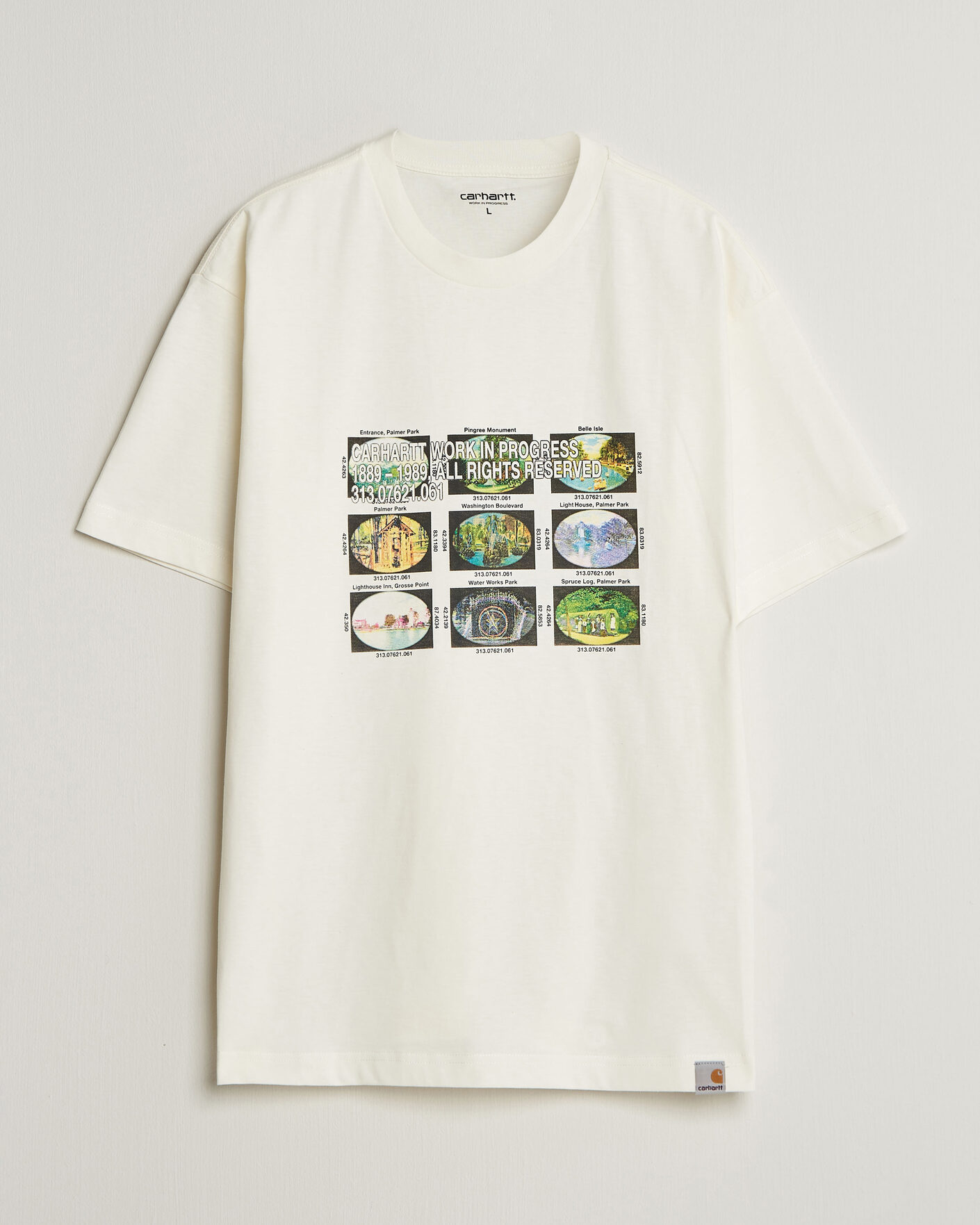 Heren | T-shirts | Carhartt WIP | Coordinates Printed T-Shirt Wax