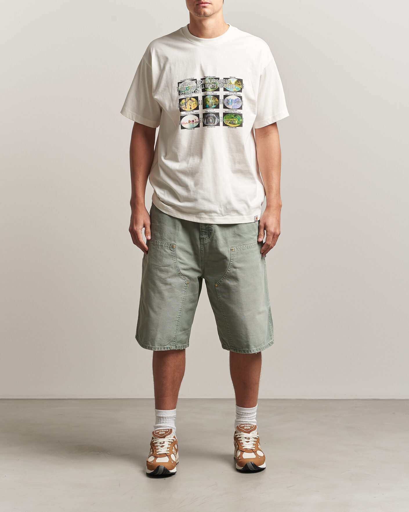 Heren | T-shirts | Carhartt WIP | Coordinates Printed T-Shirt Wax