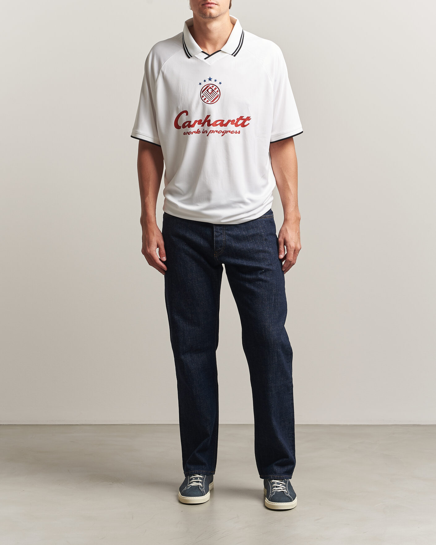 Heren | T-shirts | Carhartt WIP | Terrace Football T-Shirt White