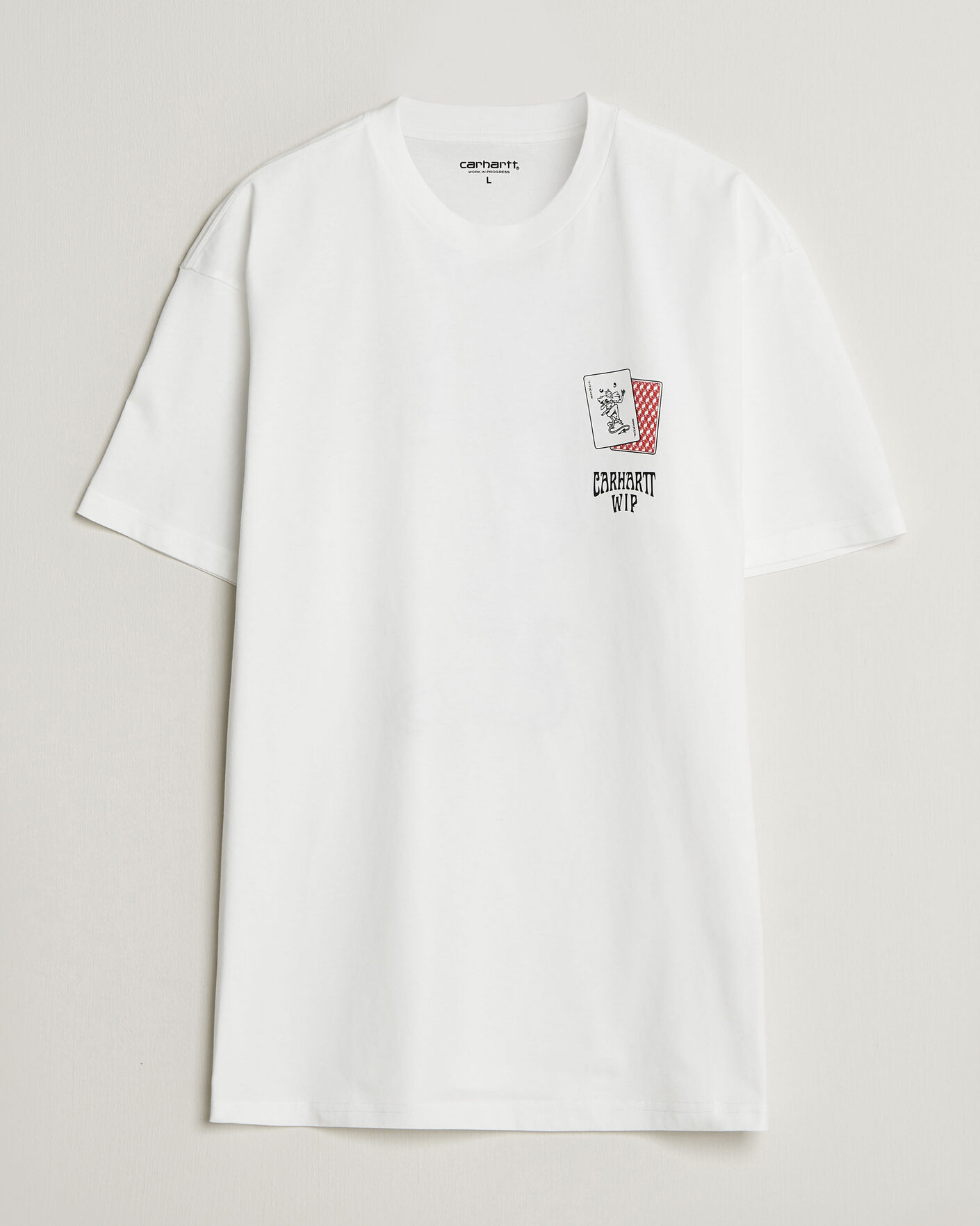 Heren | T-shirts | Carhartt WIP | Playing Cards T-Shirt White