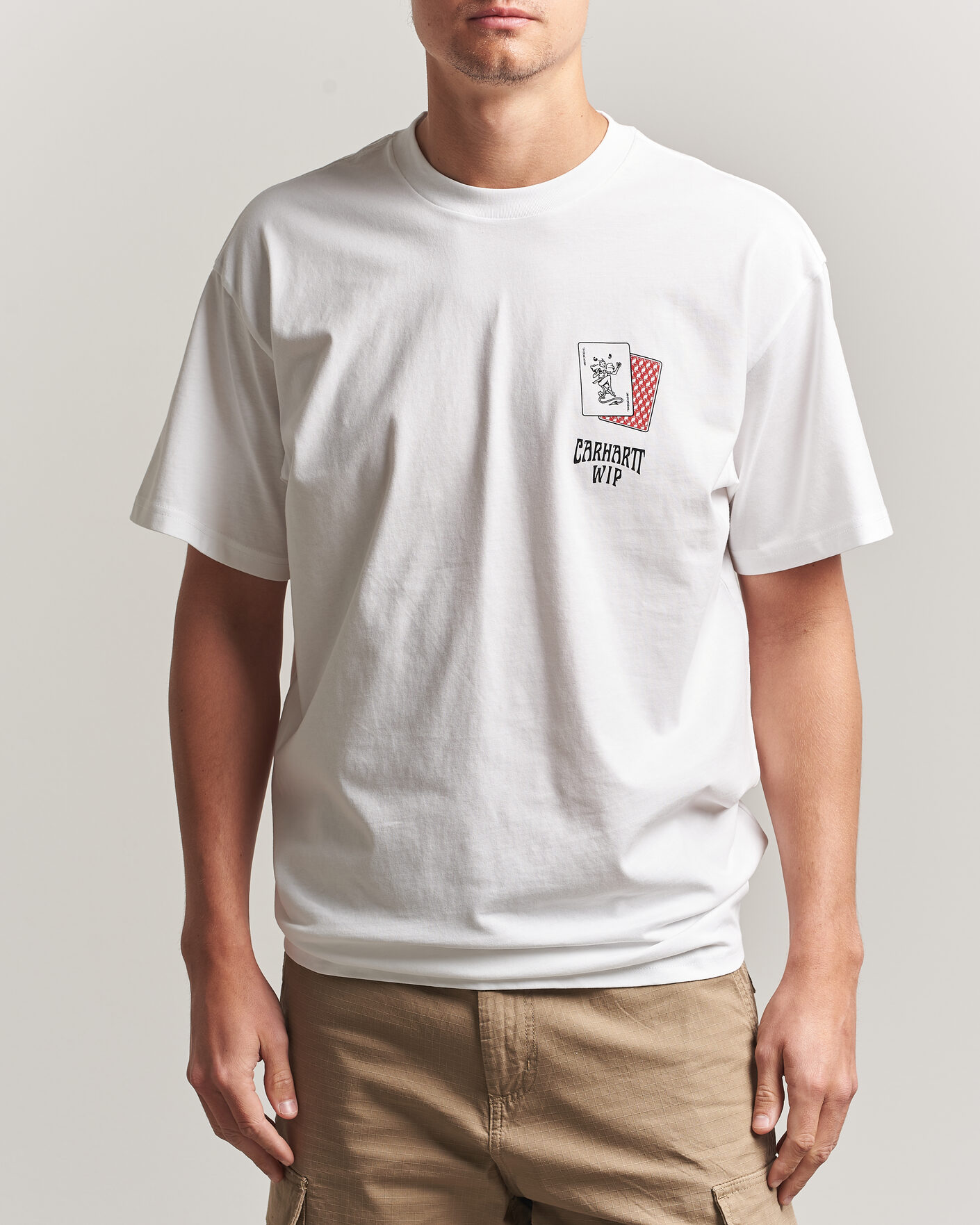 Heren | T-shirts | Carhartt WIP | Playing Cards T-Shirt White