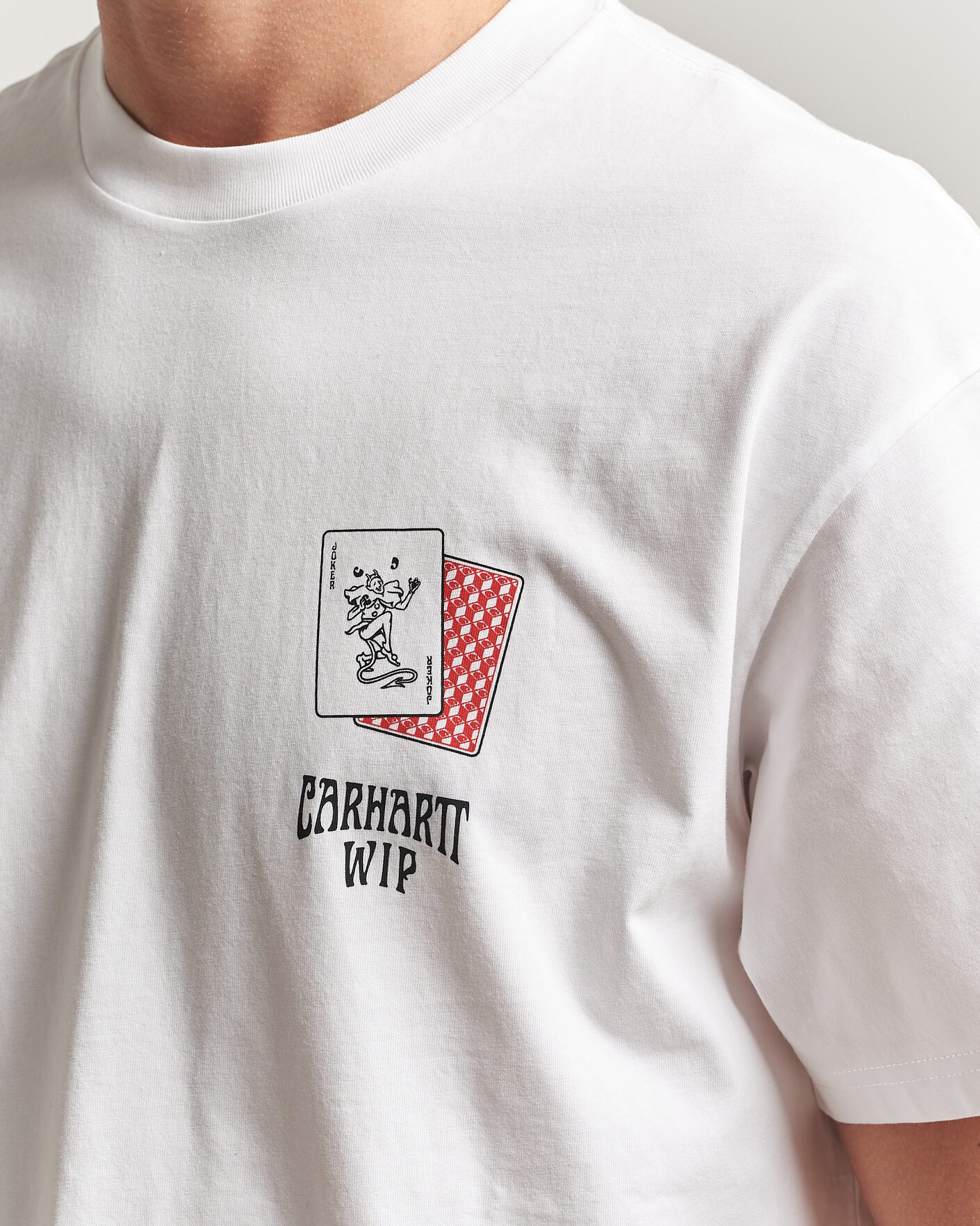 Heren | T-shirts | Carhartt WIP | Playing Cards T-Shirt White