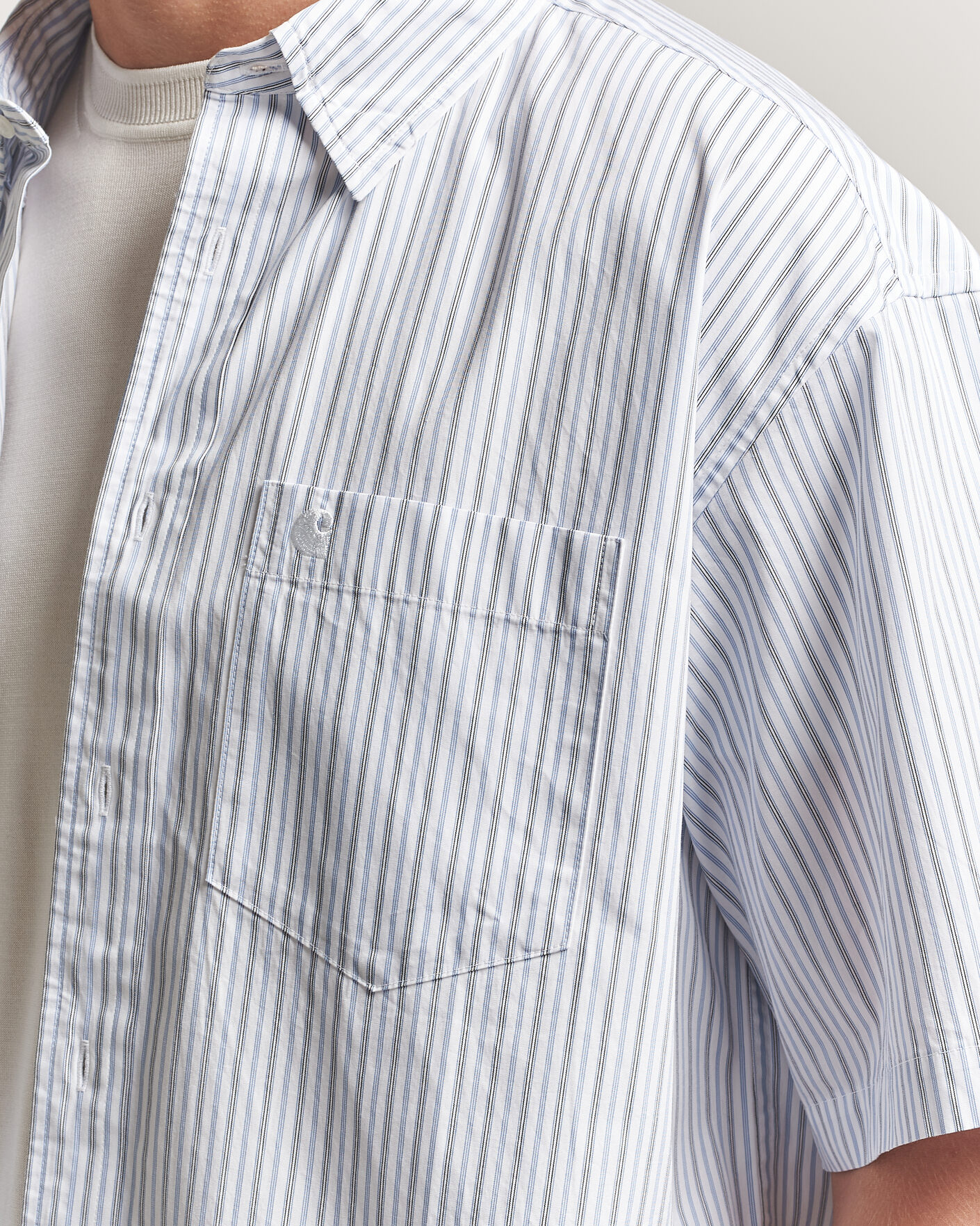 Heren | Overhemden | Carhartt WIP | Short Sleeve Keene Cotton/Poplin Shirt White
