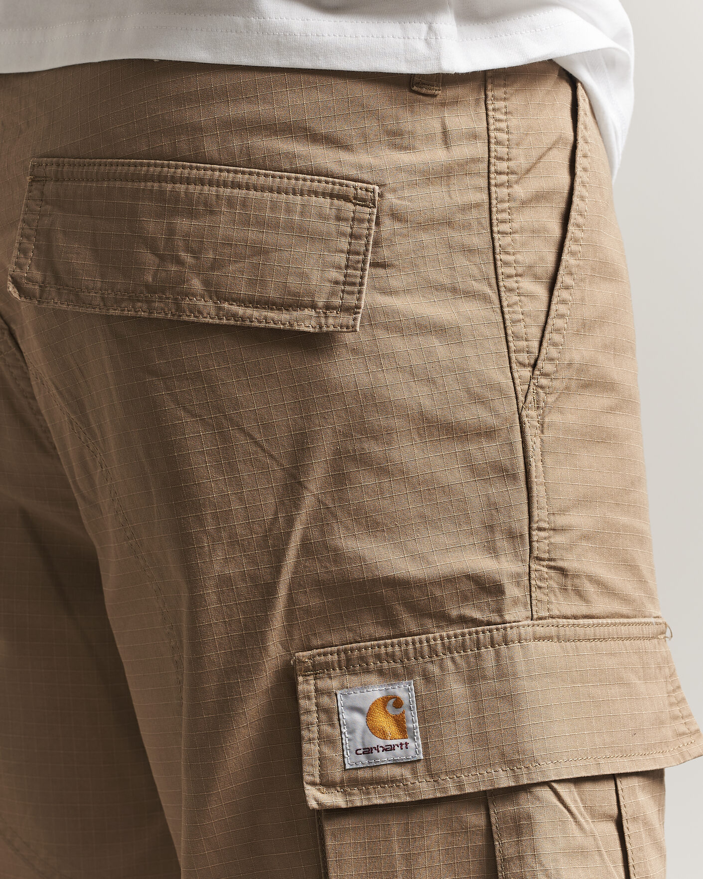 Heren | Korte broek | Carhartt WIP | Regular Cargo Ripstop Shorts Leather