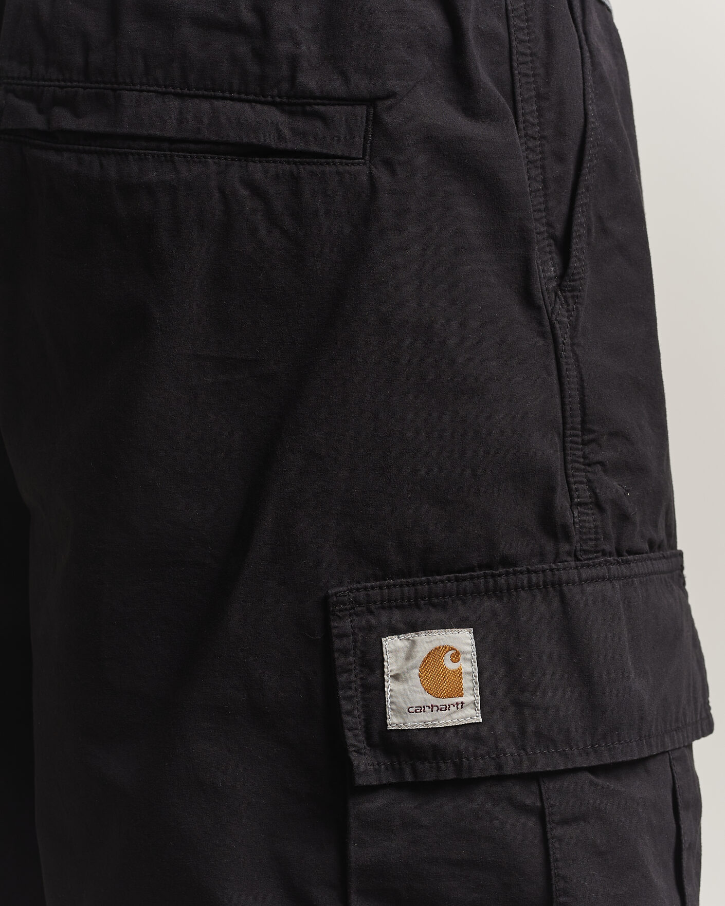 Heren | Korte broek | Carhartt WIP | Mandler Cargo Cotton Poplin Shorts Black