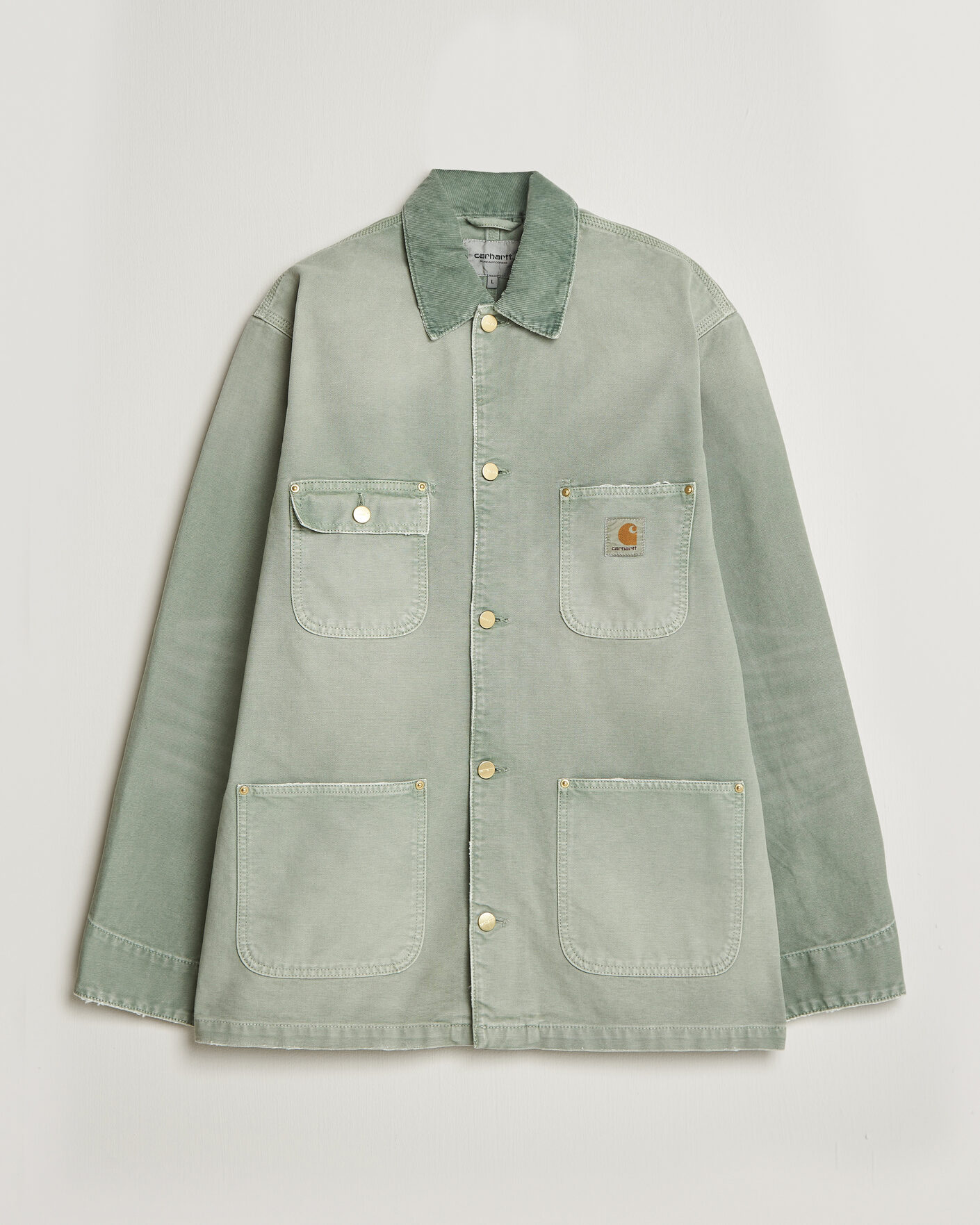 Heren | Jassen | Carhartt WIP | OG Dearborn Canvas Chore Coat Shady Green