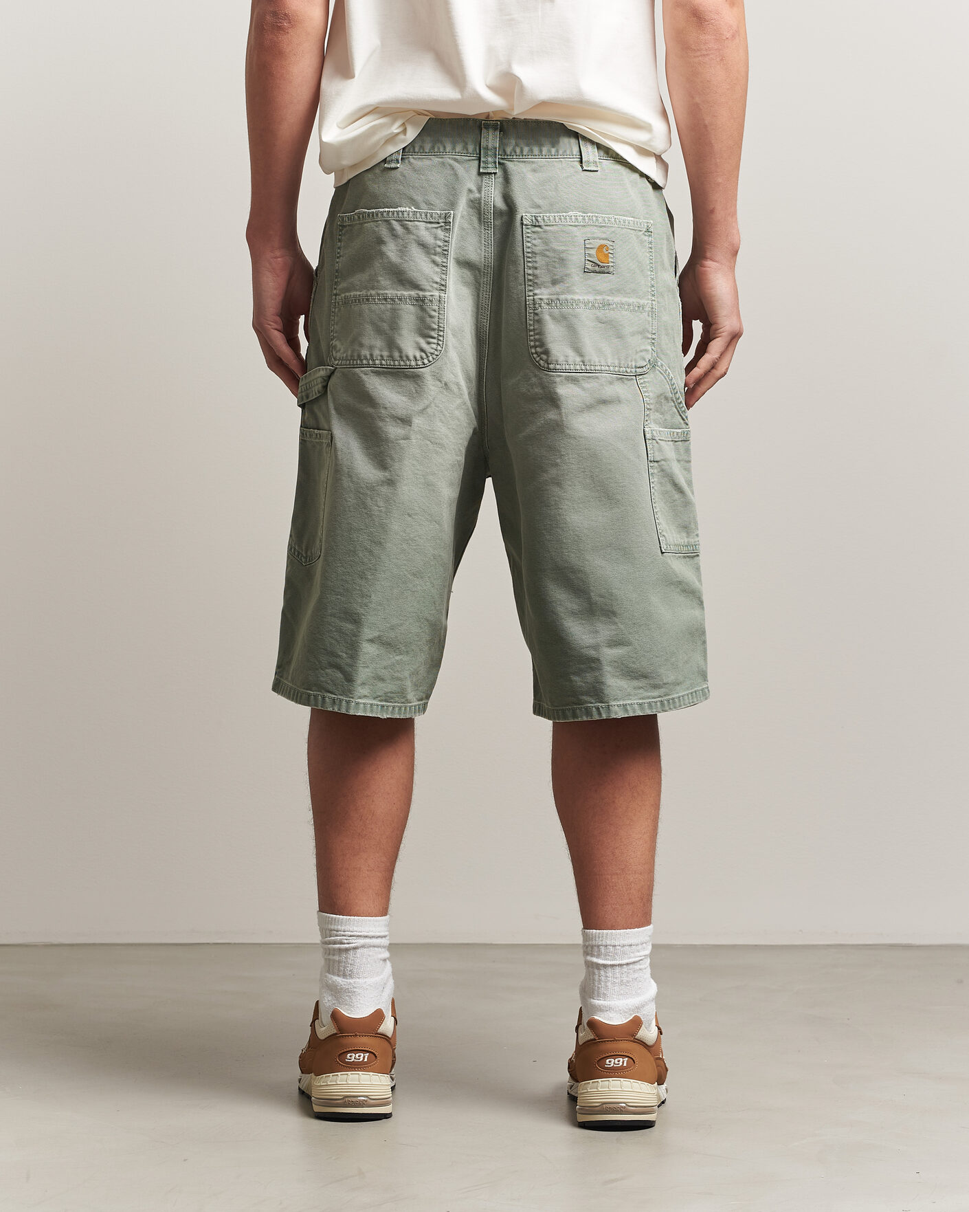 Heren | Korte broek | Carhartt WIP | OG Dearborn Canvas Double Knee Shorts Shady Green