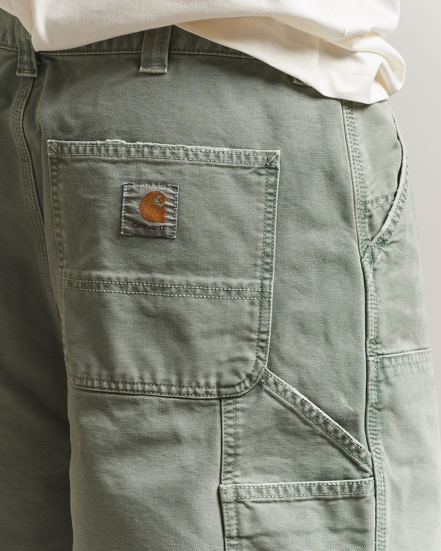 Heren | Korte broek | Carhartt WIP | OG Dearborn Canvas Double Knee Shorts Shady Green