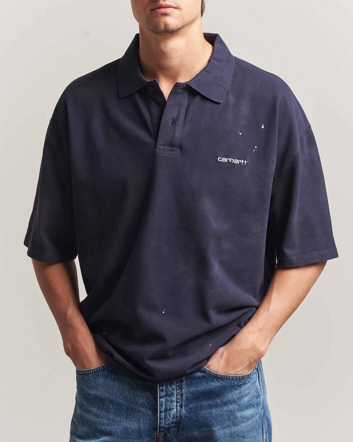 Heren | Polo's | Carhartt WIP | Painter Polo Dark Navy