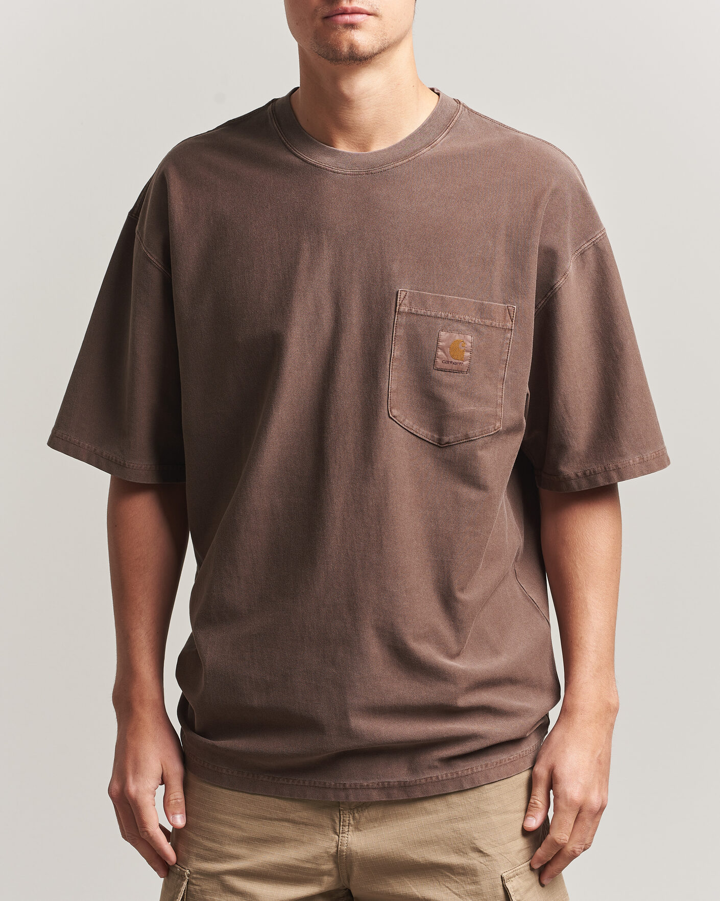 Heren | T-shirts | Carhartt WIP | Loose Pocket T-Shirt Tobacco